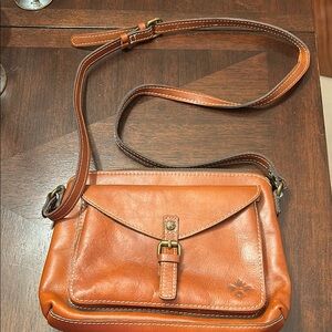 Patricia Nash Tan Leather Crossbody Bag